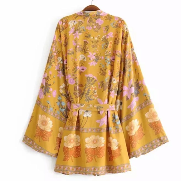 Last 1 New Bohemian Kimono Cardigan Wrap Jacket - Picture 15 of 17